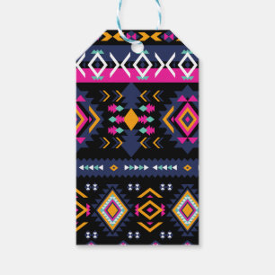 Farbenfrohe Azteken Geschenkanhänger