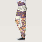 Farbenfrohe Azteken: lebendiges, nahtloses Muster. Leggings (Links)