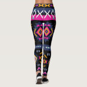 Farbenfrohe Azteken Leggings (Rückseite)