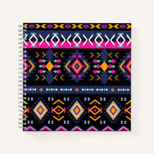 Farbenfrohe Azteken Notizblock