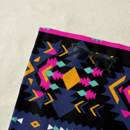 Farbenfrohe Azteken Strandtuch