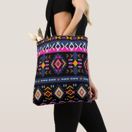 Farbenfrohe Azteken Tasche