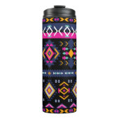 Farbenfrohe Azteken Thermosbecher (Vorderseite)