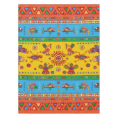 Farbenfrohe Azteken Tischdecke (Vorderseite)