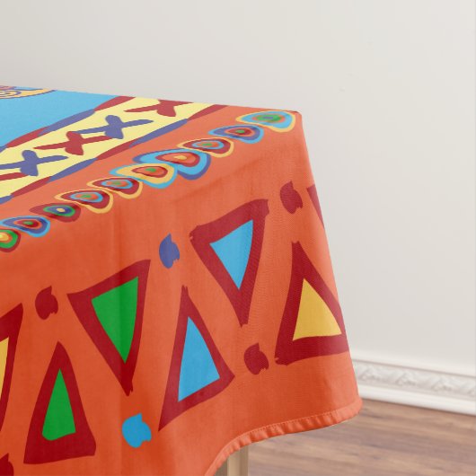 Farbenfrohe Azteken Tischdecke (Beispiel)
