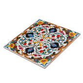 Farbenfrohe Azulejo Style Keramik Tile. Fliese (Seite)