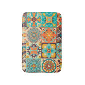 Farbenfrohe Azulejos Traditionelles Tiles-Set Badematte (Vorderseite Vertikal)