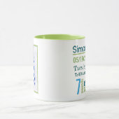 Farbenfrohe Baby Boy Foto Geburtsaufzeichnung Einf Tasse (Zentrum)