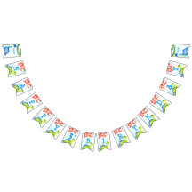 Farbenfrohe Baby-Dinosaurier Geburtstag personalis