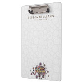 Farbenfrohe Baby Elephant Illustration Klemmbrett (Links)