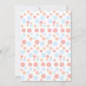 Farbenfrohe Babydusche Geschlecht neutrale, einfac Einladung (Rückseite)