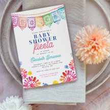 Farbenfrohe Babydusche mexikanische Fiesta Babydus