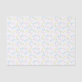 Farbenfrohe Babyfußdruckpapier Seidenpapier