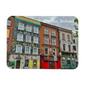 Farbenfrohe Bachelor's Walk in Dublin, Irland Magnet (Horizontal)