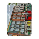Farbenfrohe Bachelor's Walk in Dublin, Irland Magnet (Vertikal)