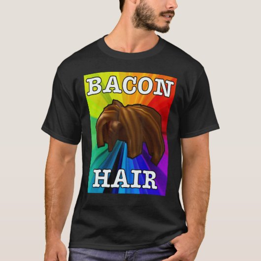 Farbenfrohe Bacon-Haarentwürfe für Jungen oder Mäd T-Shirt (Vorderseite)