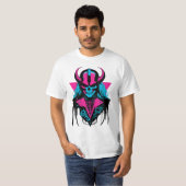 Farbenfrohe Badass Zombie T-Shirt (Vorne ganz)