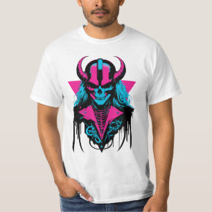 Farbenfrohe Badass Zombie T-Shirt