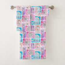 Farbenfrohe Badetücher Set