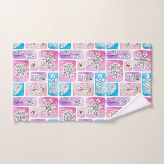 Farbenfrohe Badetücher Set (Handtuch)