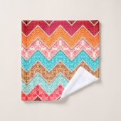 Farbenfrohe Badetücher Set (Waschlappen)