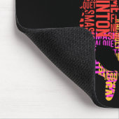 Farbenfrohe Badminton Player Shuttle Racket Badmin Mousepad (Ecke)