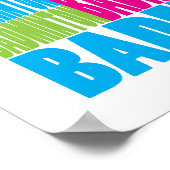 Farbenfrohe Badminton Poster (Ecke)