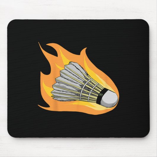Farbenfrohe Badminton Shuttle Art Sport 2 Mousepad (Vorne)