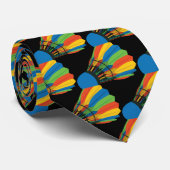 Farbenfrohe Badminton Shuttlecock Krawatte (Gerollt)
