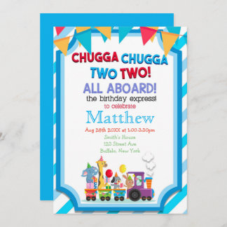 Farbenfrohe Bahn 2. Geburtstag Party