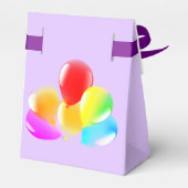 Farbenfrohe Balkone - Glückliches Party Geschenkschachtel (Rückseite)