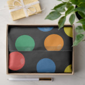 Farbenfrohe Ball Black Pattern Seidenpapier (Geschenk)
