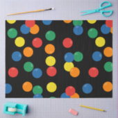 Farbenfrohe Ball Black Pattern Seidenpapier (Basteln)