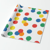 Farbenfrohe Ball-Muster Geschenkpapier (Ungerollt)