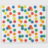 Farbenfrohe Ball-Muster Geschenkpapier (Flach)
