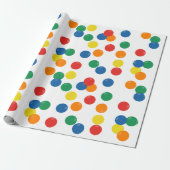 Farbenfrohe Ball-Muster Geschenkpapier (Ungerollt)