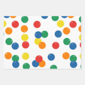 Farbenfrohe Ball-Muster Geschenkpapier Set (Vorderseite 3)
