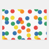 Farbenfrohe Ball-Muster Geschenkpapier Set (Vorderseite 2)