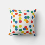 Farbenfrohe Ball-Muster Kissen (Vorderseite)