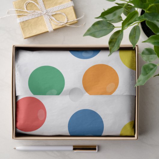 Farbenfrohe Ball-Muster Seidenpapier (Geschenk)