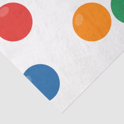 Farbenfrohe Ball-Muster Seidenpapier (Ausschnitt)