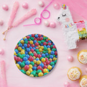 Farbenfrohe Ball Pit Balls Kinder spielen Pappteller (Party)