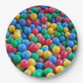 Farbenfrohe Ball Pit Balls Kinder spielen Pappteller (Vorderseite)