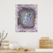 Farbenfrohe Ballerina Poster (Küche)