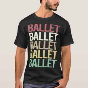 Farbenfrohe Ballerina T-Shirt