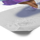 Farbenfrohe Ballon Birthday Girl Poster (Ecke)