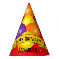 Farbenfrohe Ballon Bundle und Confetti Geburtstag