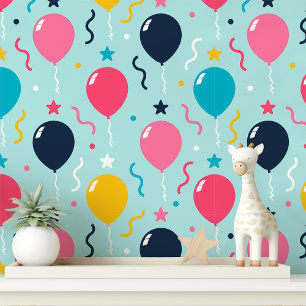 Farbenfrohe Ballon Partys Celebration Tapete
