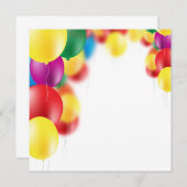 Farbenfrohe Ballondarstellung (Vorne/Hinten)