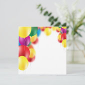 Farbenfrohe Ballondarstellung (Stehend Vorderseite)